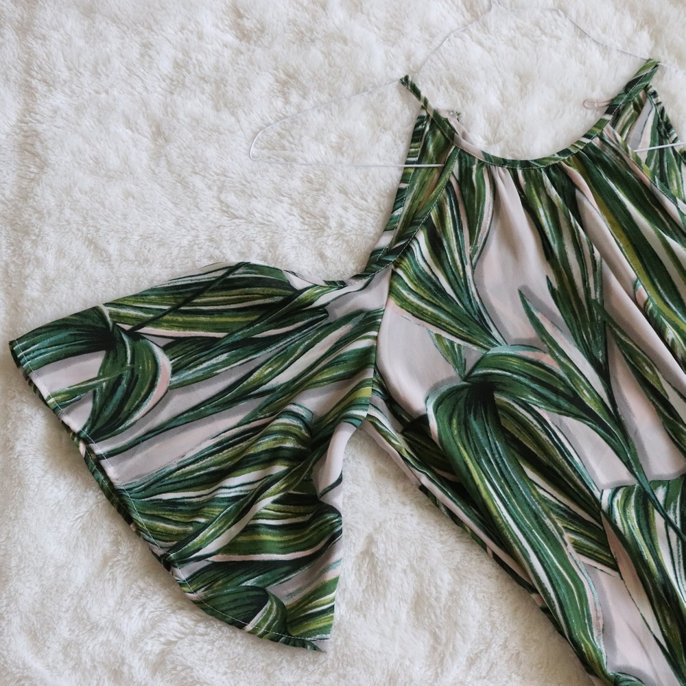 Japna Palm Leaf off the sholder top - Picture 2 of 6